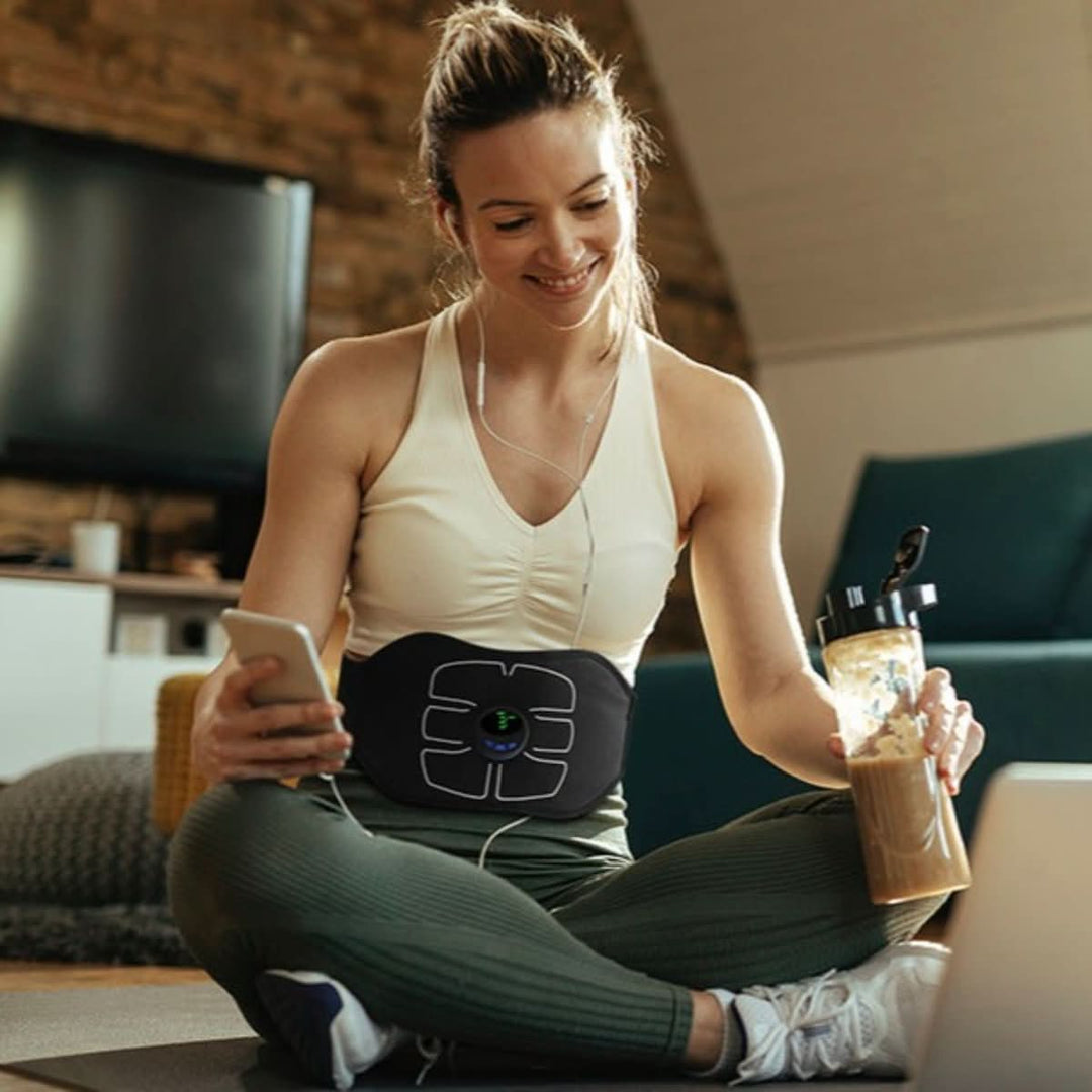 Flextone Sculpt – EMS-Bauchmuskeltrainer for effektiv Heimtrening på 15 minutter
