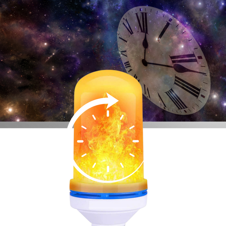 Flimrende LED-flammelampe