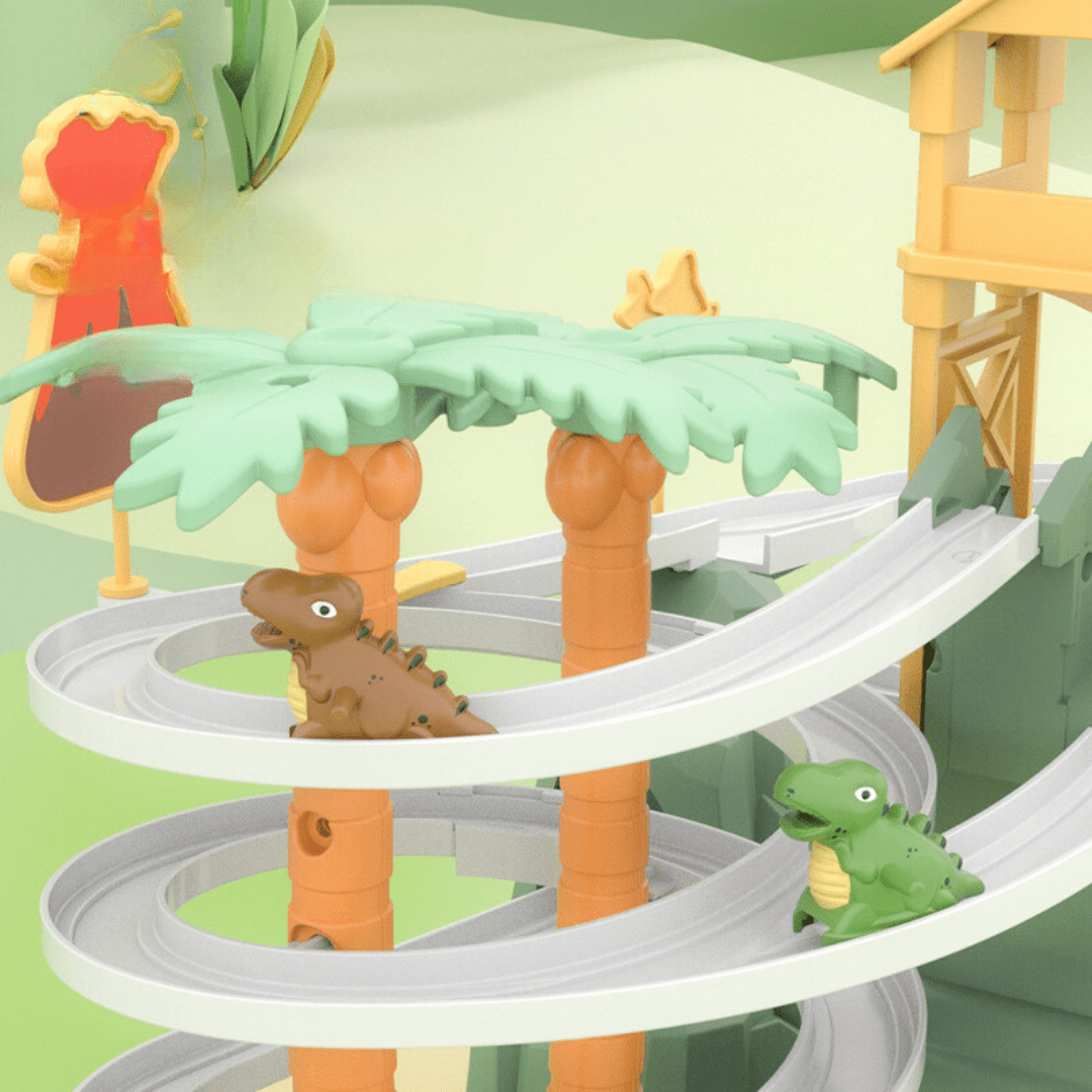 Skanto | Barnes trampoline med dinosaur motiv og støtdempende konstruksjon