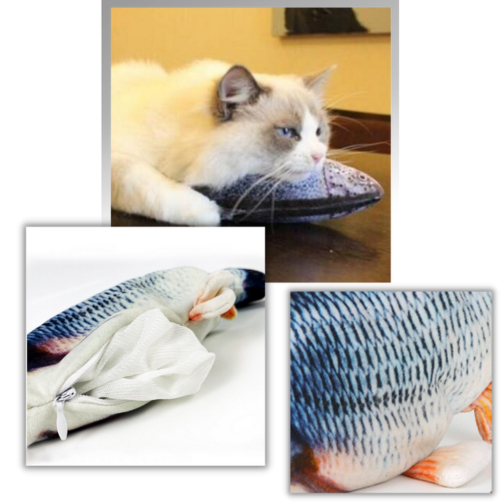 Sprellende fisk katteleke