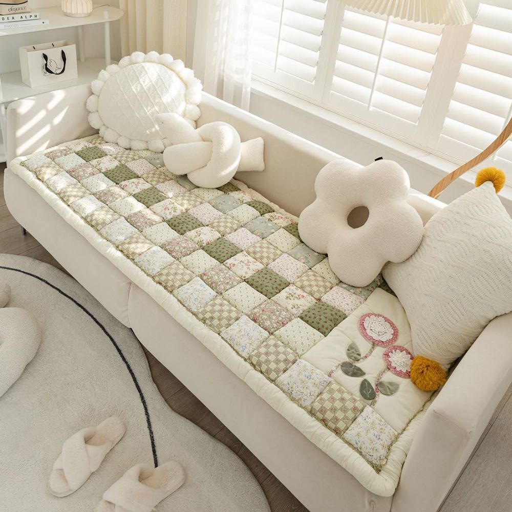Skanto | Floral Bloom Quiltet Sofa Dekken