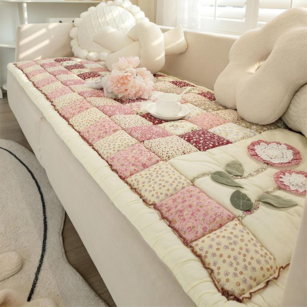 Skanto | Floral Bloom Quiltet Sofa Dekken