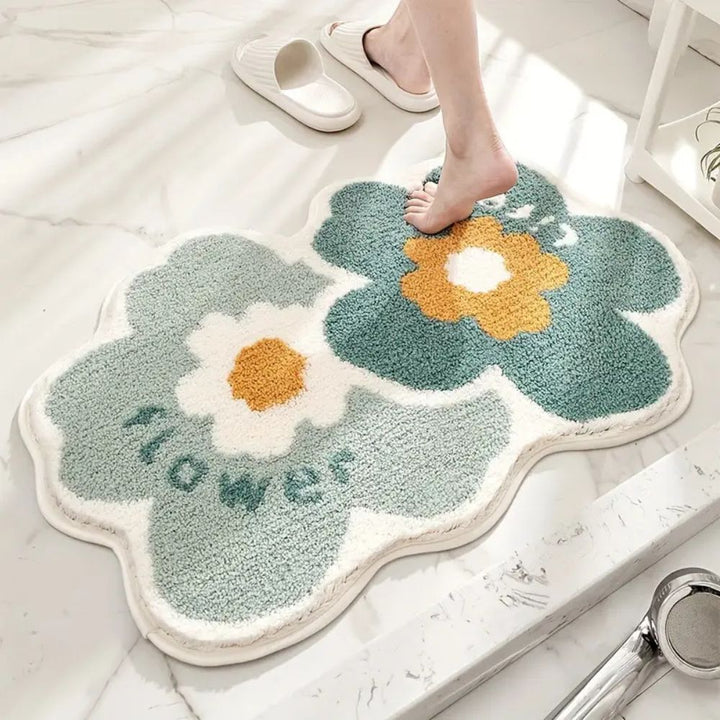 Skanto | Floral Tuftet Absorberende Bad Matte