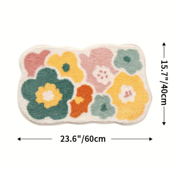 Skanto | Floral Tuftet Absorberende Bad Matte