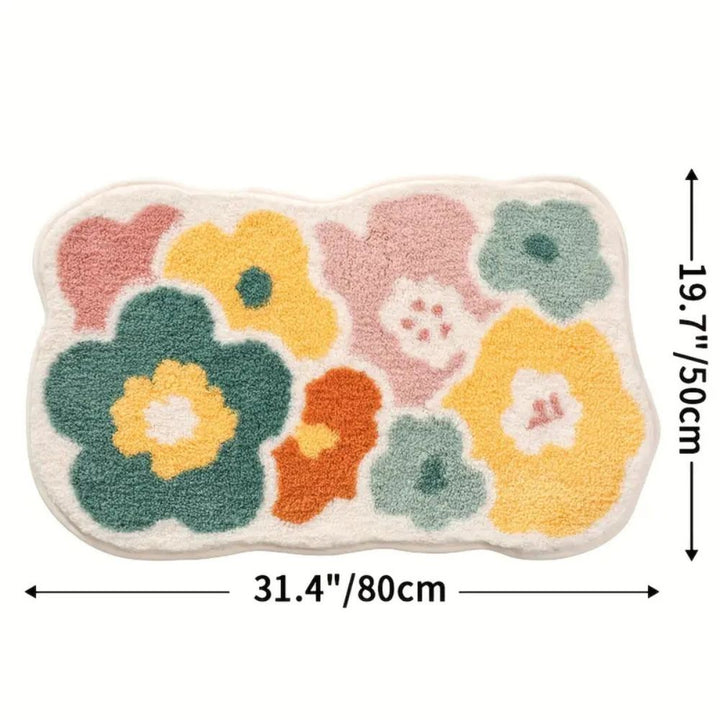 Skanto | Floral Tuftet Absorberende Bad Matte