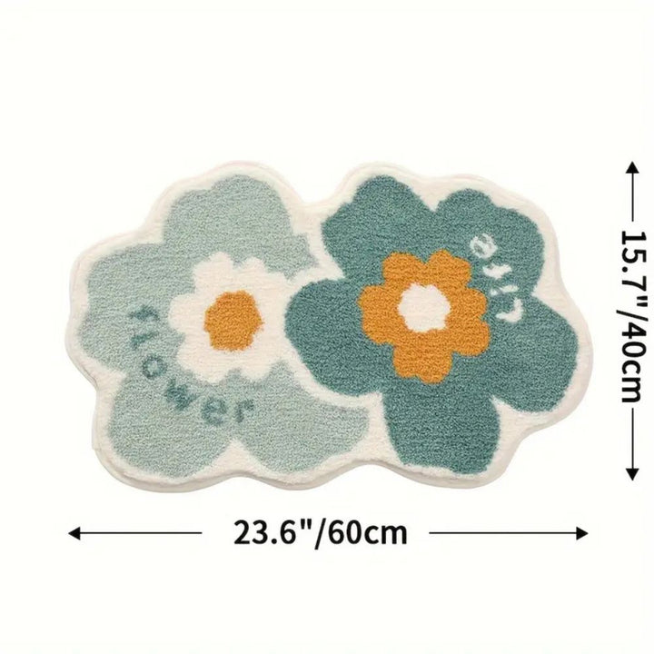 Skanto | Floral Tuftet Absorberende Bad Matte