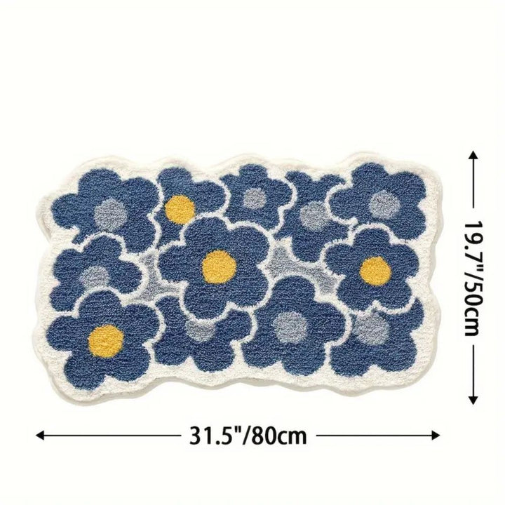 Skanto | Floral Tuftet Absorberende Bad Matte
