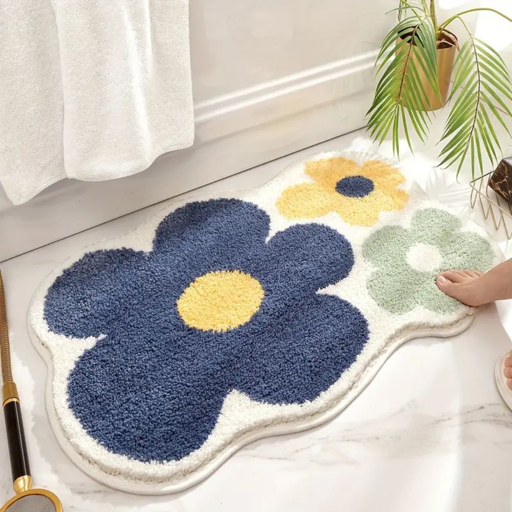 Skanto | Floral Tuftet Absorberende Bad Matte