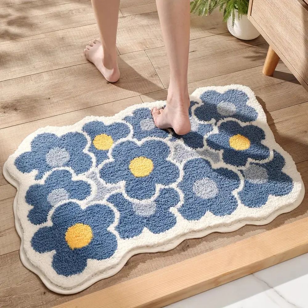 Skanto | Floral Tuftet Absorberende Bad Matte