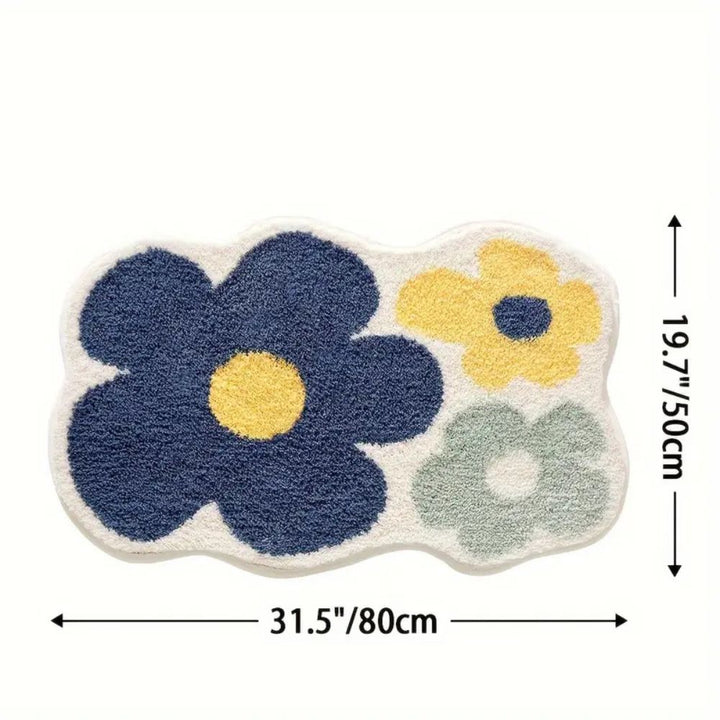 Skanto | Floral Tuftet Absorberende Bad Matte