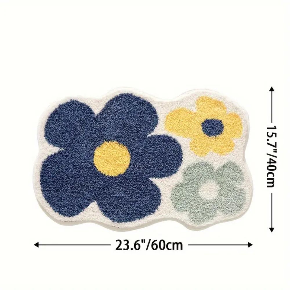 Skanto | Floral Tuftet Absorberende Bad Matte