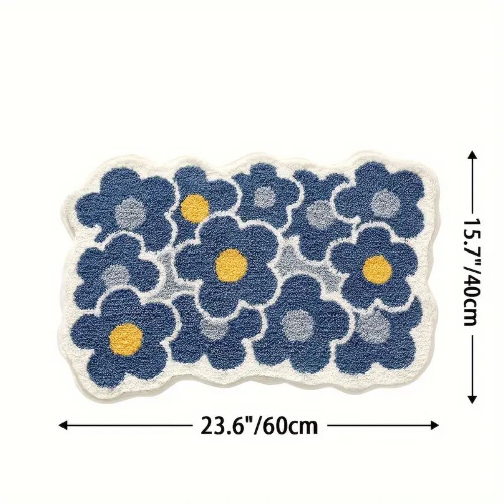 Skanto | Floral Tuftet Absorberende Bad Matte