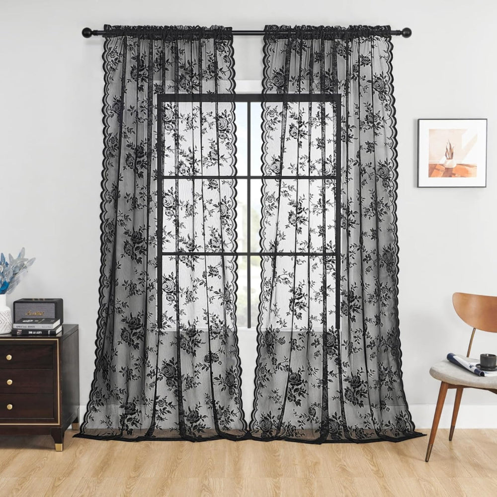 Skanto | Floral Grace Gjennomsiktige Gardiner