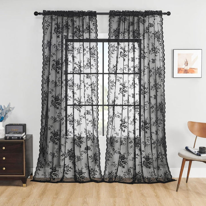 Skanto | Floral Grace Gjennomsiktige Gardiner