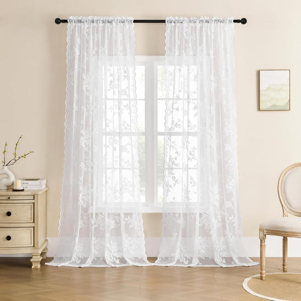 Skanto | Floral Grace Gjennomsiktige Gardiner