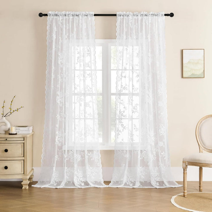 Skanto | Floral Grace Gjennomsiktige Gardiner