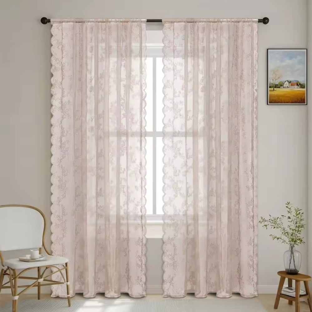 Skanto | Floral Grace Gjennomsiktige Gardiner