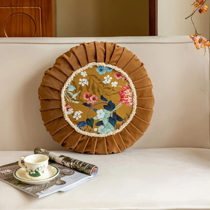 Skanto | Floral Medley Velour Rund Pute