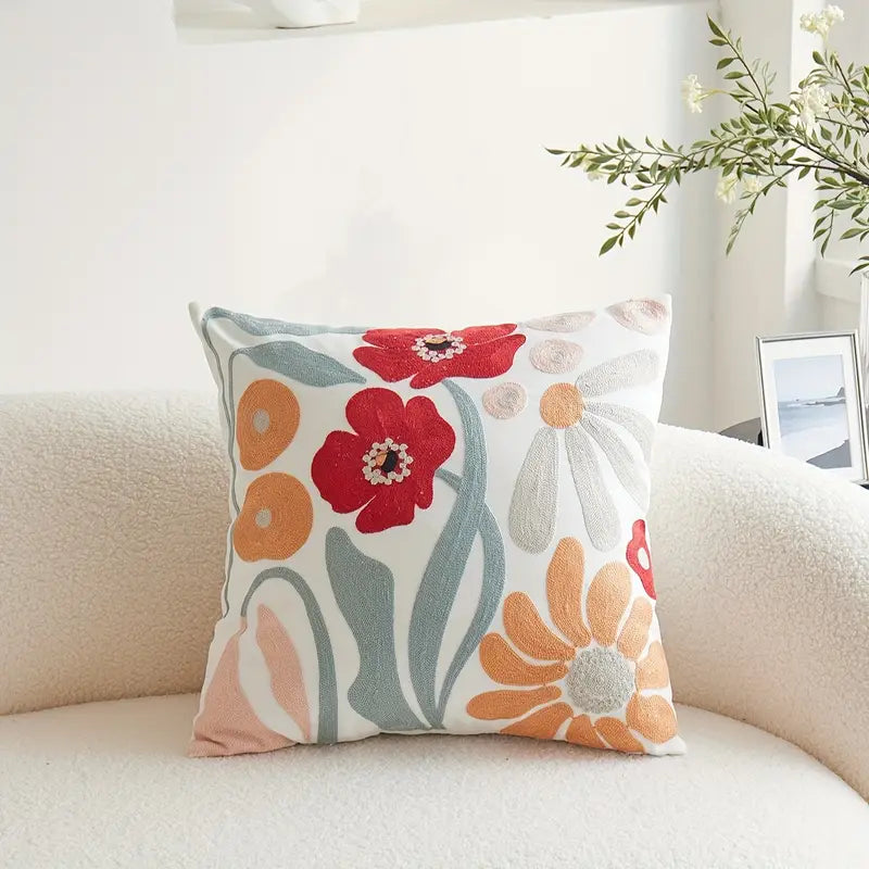 Skanto | Blomsterbrodert Bomull Putevar