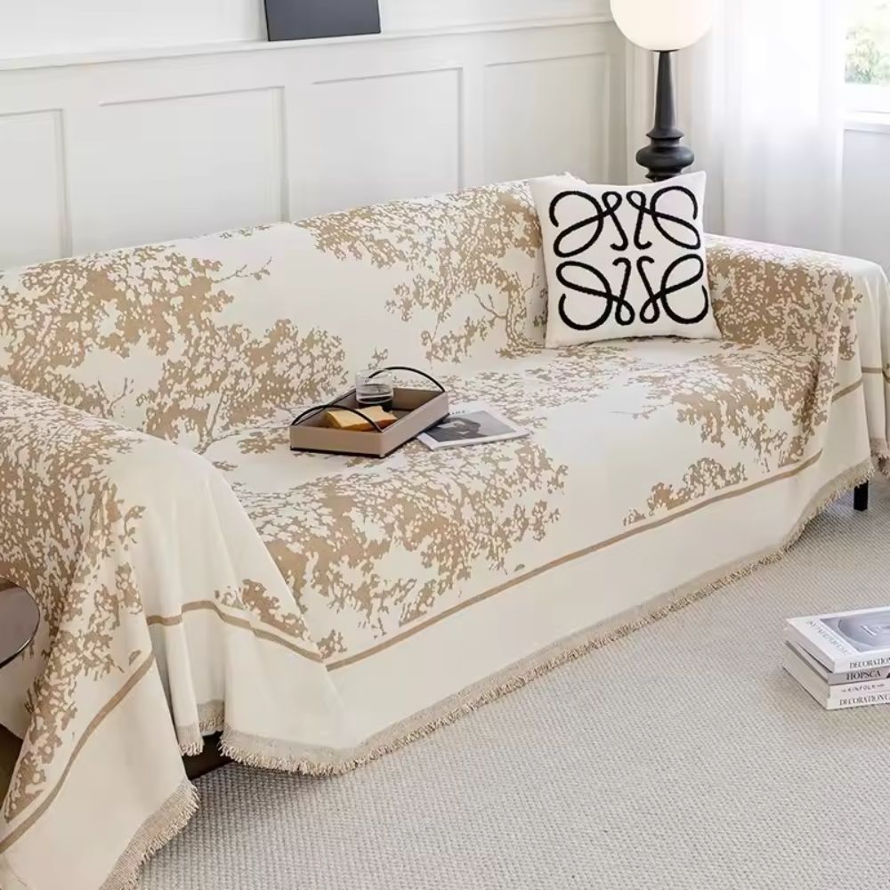 Skanto | Chenille Flowerfield Sofa Cover