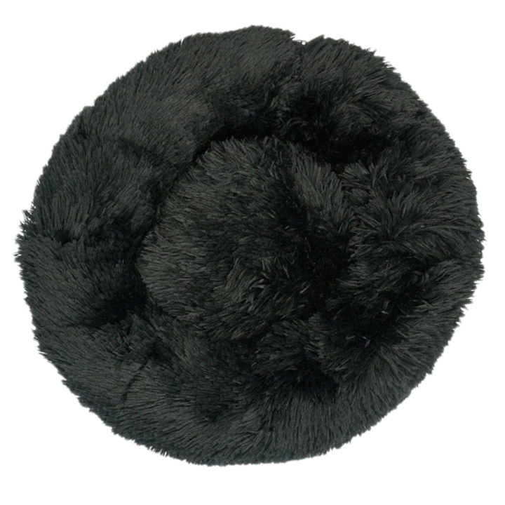 Smultring kjæledyrseng i fluffy plysj