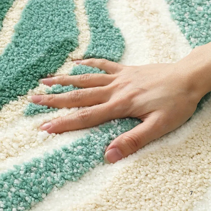 Skanto | Fluffy Ocean Wavy Pattern Badmatte