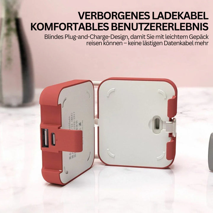 Skanto | Sammenleggbar Power Bank – Bærbar Nødlader for På Farten