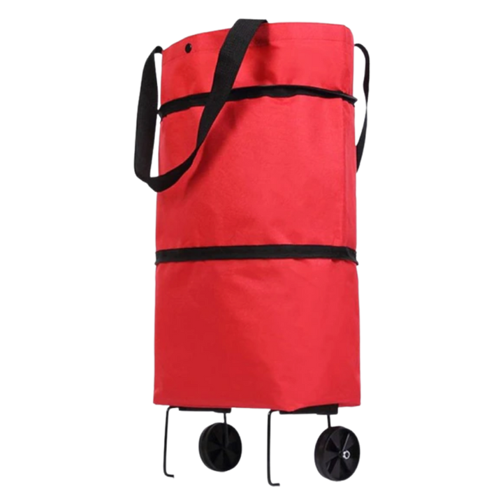 Sammenleggbar handleveske med hjul 30L