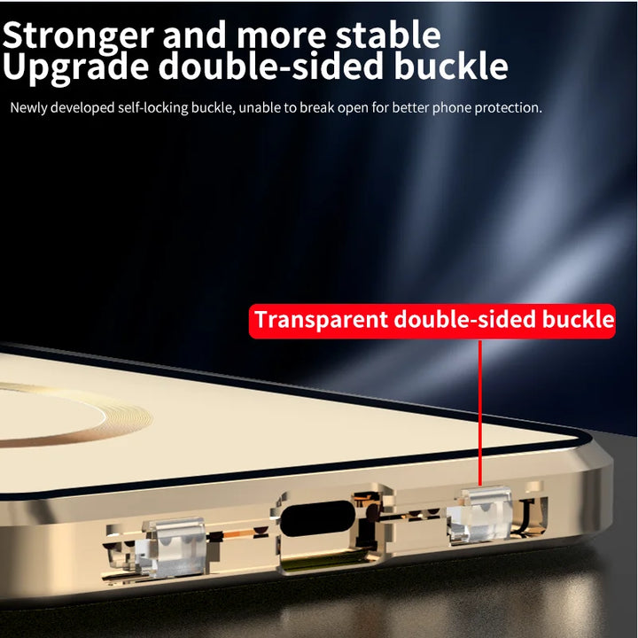 Skanto | Full beskyttelse metallramme etui for iPhone