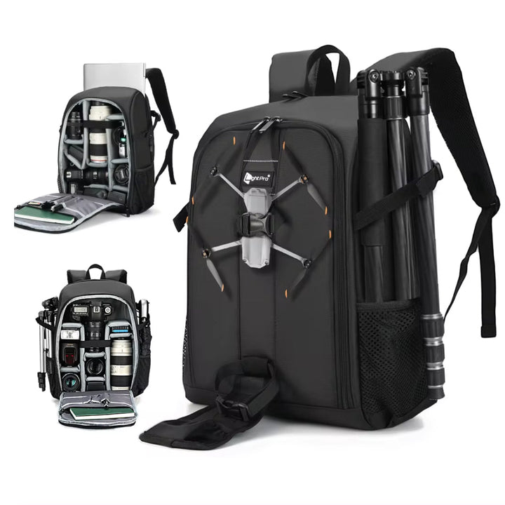 Skanto | Profesjonell Kamera Bag Ryggsekk - Vanntett, Romslig, og Ideell for DSLR Utstyr