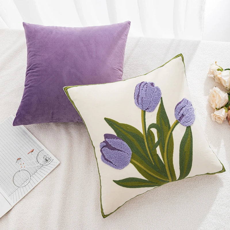 Brodert tulipanputeomslag | Skanto