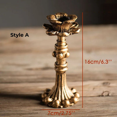 Skanto | AuricGlow – Rustikk Lysestake med Elegant Luksus for et Tidløst Utseende