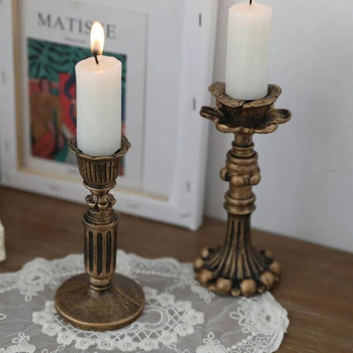 Skanto | AuricGlow – Rustikk Lysestake med Elegant Luksus for et Tidløst Utseende