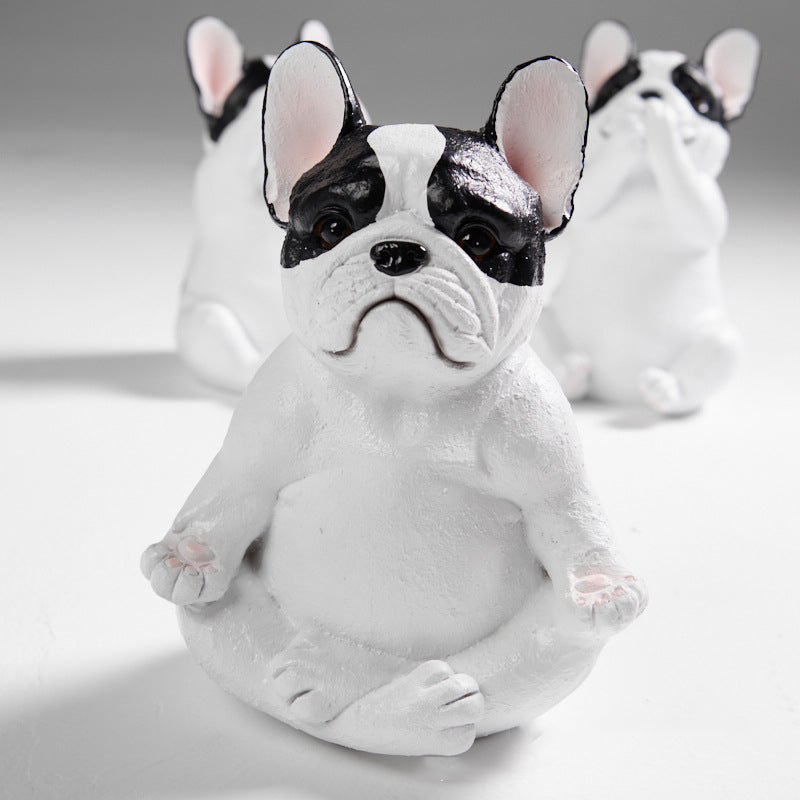 Yoga Fransk Bulldog Ornament Dekorasjon | Skanto