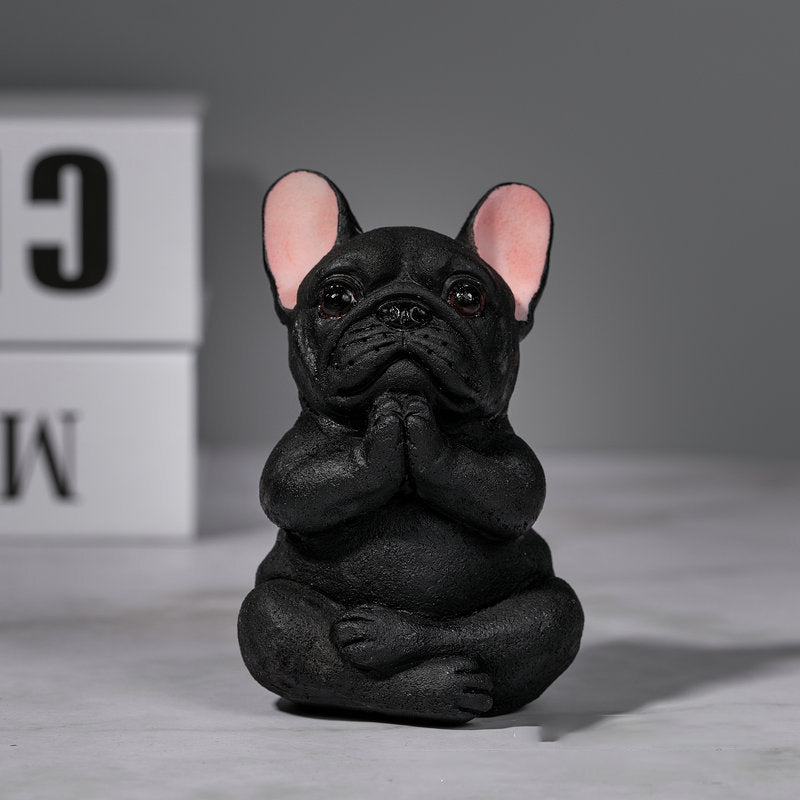 Yoga Fransk Bulldog Ornament Dekorasjon | Skanto