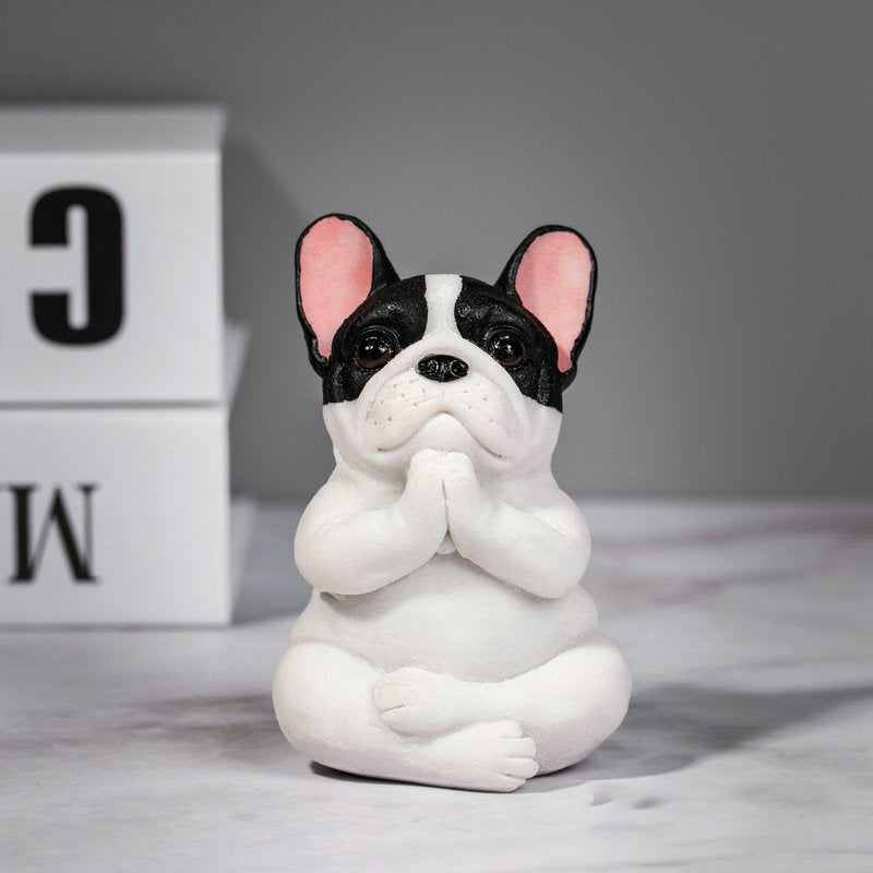 Yoga Fransk Bulldog Ornament Dekorasjon | Skanto