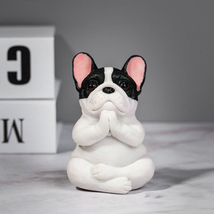 Yoga Fransk Bulldog Ornament Dekorasjon | Skanto