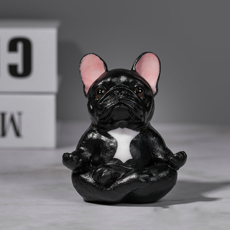 Yoga Fransk Bulldog Ornament Dekorasjon | Skanto