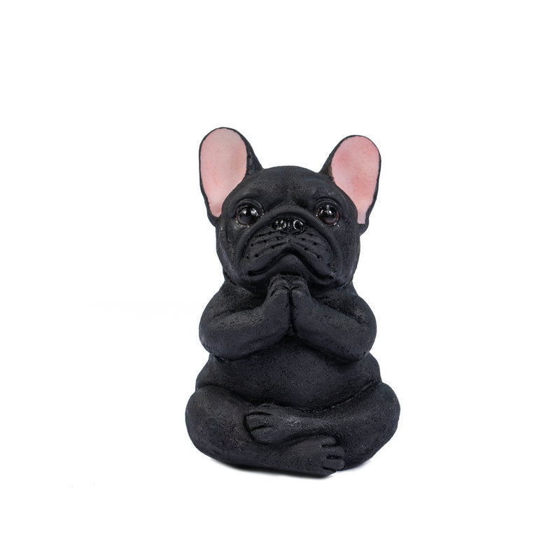Yoga Fransk Bulldog Ornament Dekorasjon | Skanto