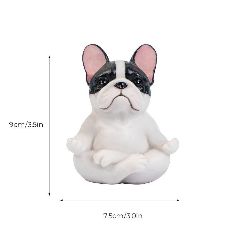 Yoga Fransk Bulldog Ornament Dekorasjon | Skanto