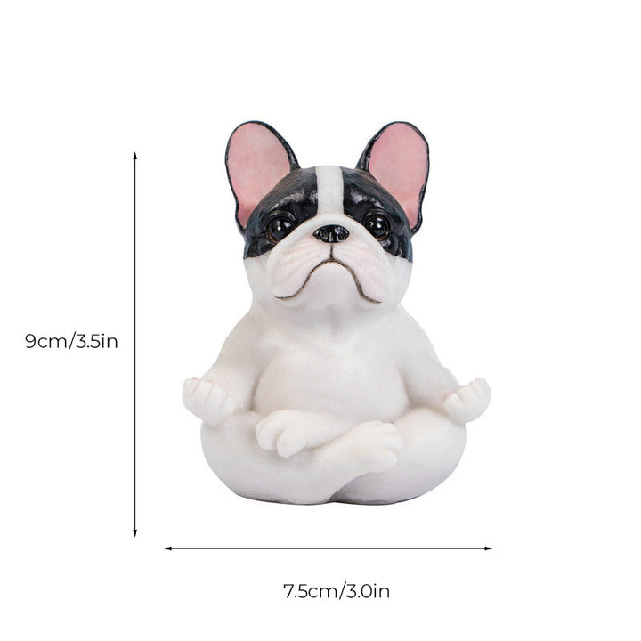 Yoga Fransk Bulldog Ornament Dekorasjon | Skanto