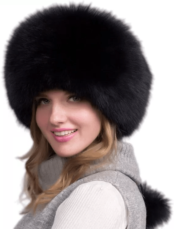 Glaciera Lux Wintermütze | Echtpelzmütze mit Ohrenschützern | Elegant og varm Luxusmütze für Damen