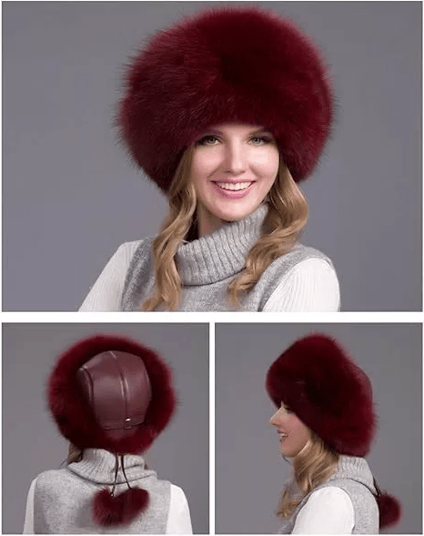 Glaciera Lux Wintermütze | Echtpelzmütze mit Ohrenschützern | Elegant og varm Luxusmütze für Damen