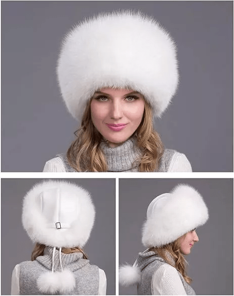 Glaciera Lux Wintermütze | Echtpelzmütze mit Ohrenschützern | Elegant og varm Luxusmütze für Damen