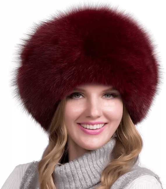Skanto | Glaciera Lux Vinterhat | Ekte Pelthat med Ørevern | Elegant & Varm Luksushatt for Kvinner