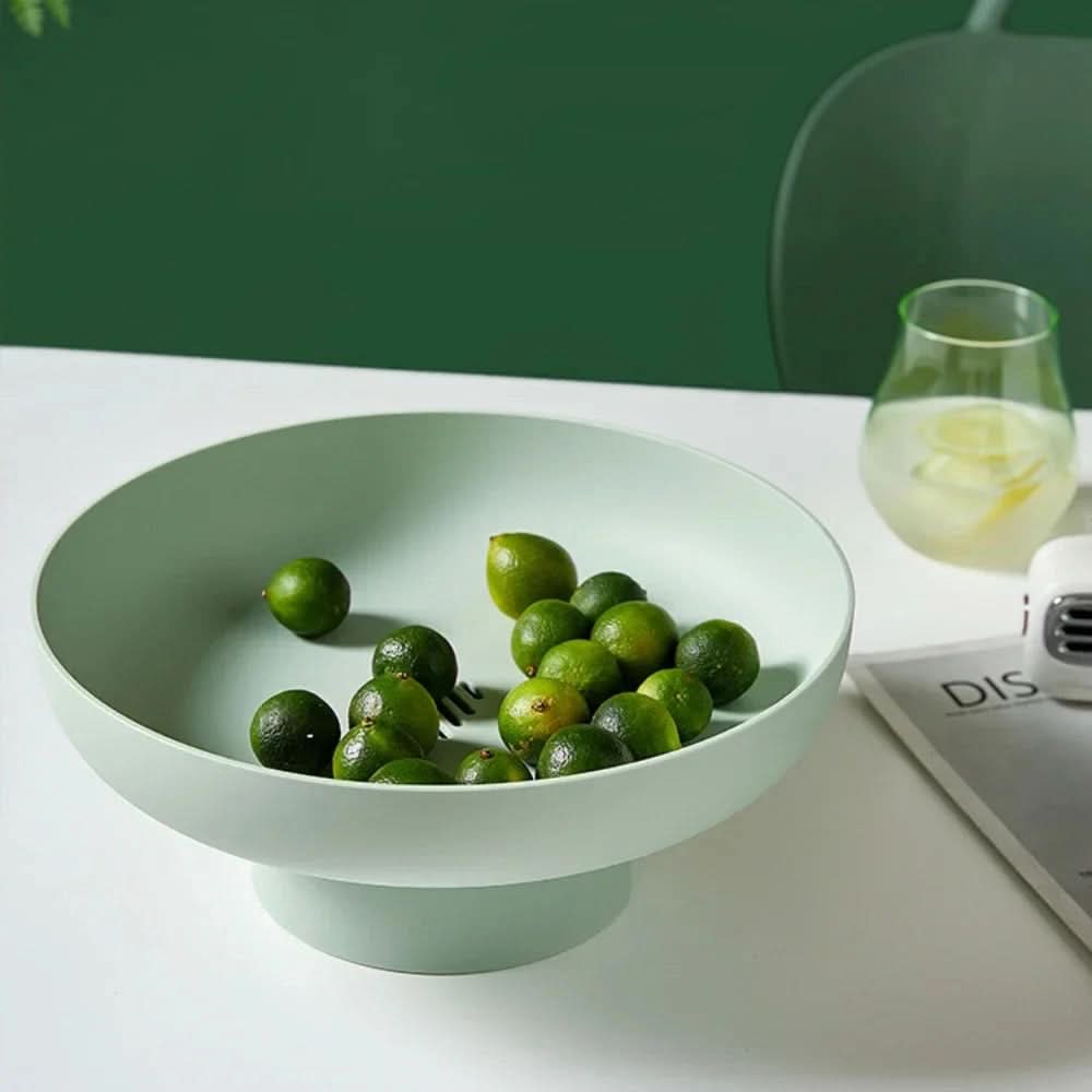 Skanto | Fruktig Eleganse Retro Fruktskål – Bladformet Plastfat