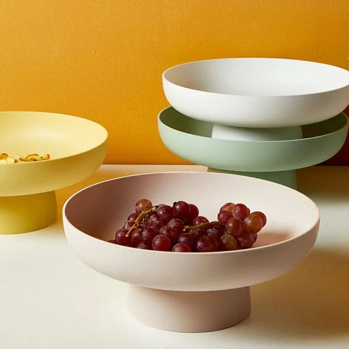 Skanto | Fruktig Eleganse Retro Fruktskål – Bladformet Plastfat