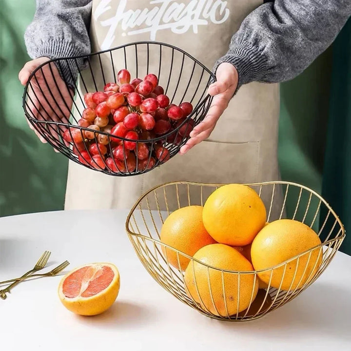 Skanto | Fruktkurv – jern – hulldrenkuru – stuedekor