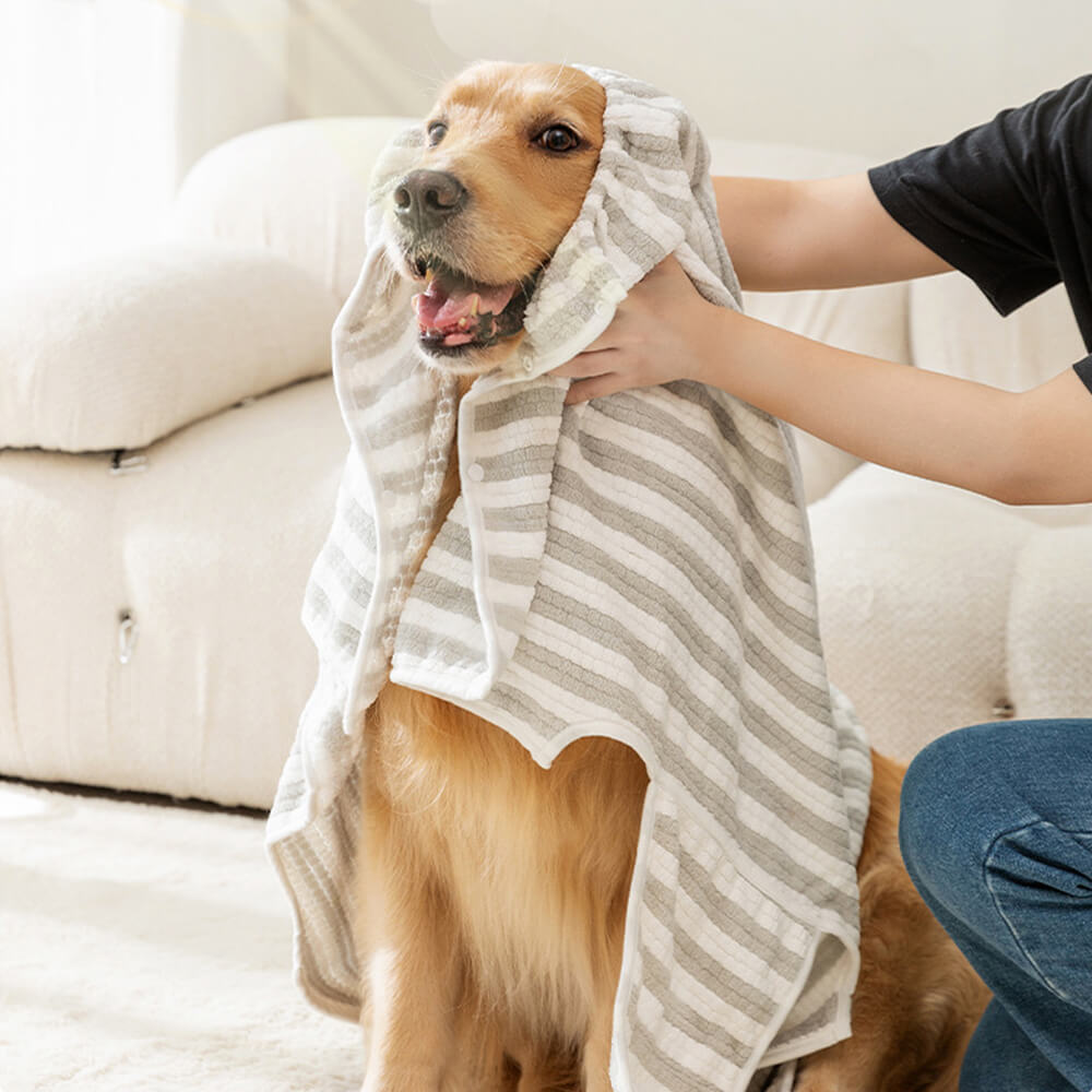 Skanto | Absorberende Tykk Stor Hudvennlig Multi-Purpose Hund Badekåpe Håndkle