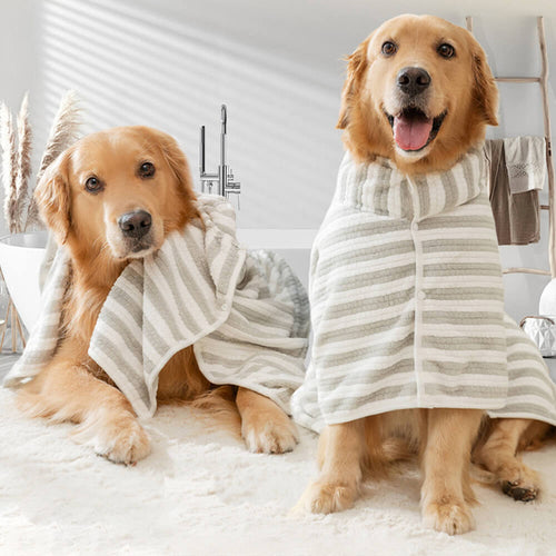Skanto | Absorberende Tykk Stor Hudvennlig Multi-Purpose Hund Badekåpe Håndkle